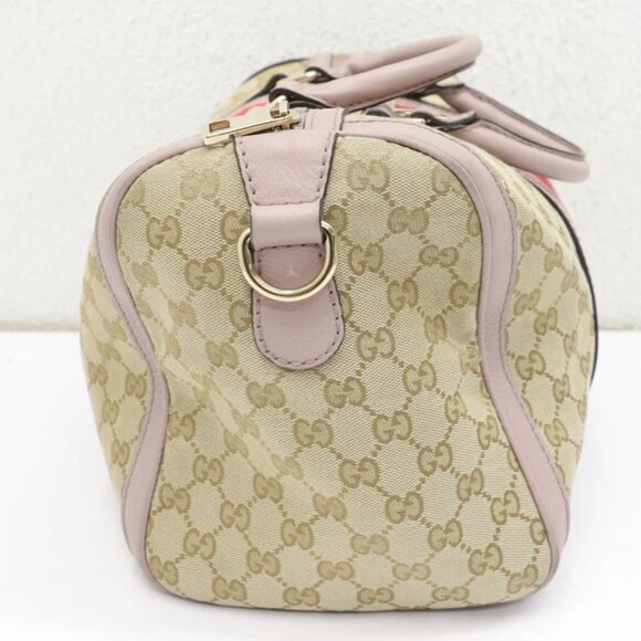 Gucci Web Boston Bag GG Canvas Medium 247205 525040 - Picture 10 of 16